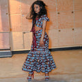 Crop Top with Long Skirt