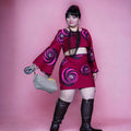 Kutwa Short Skirt with Bell Sleeve Top