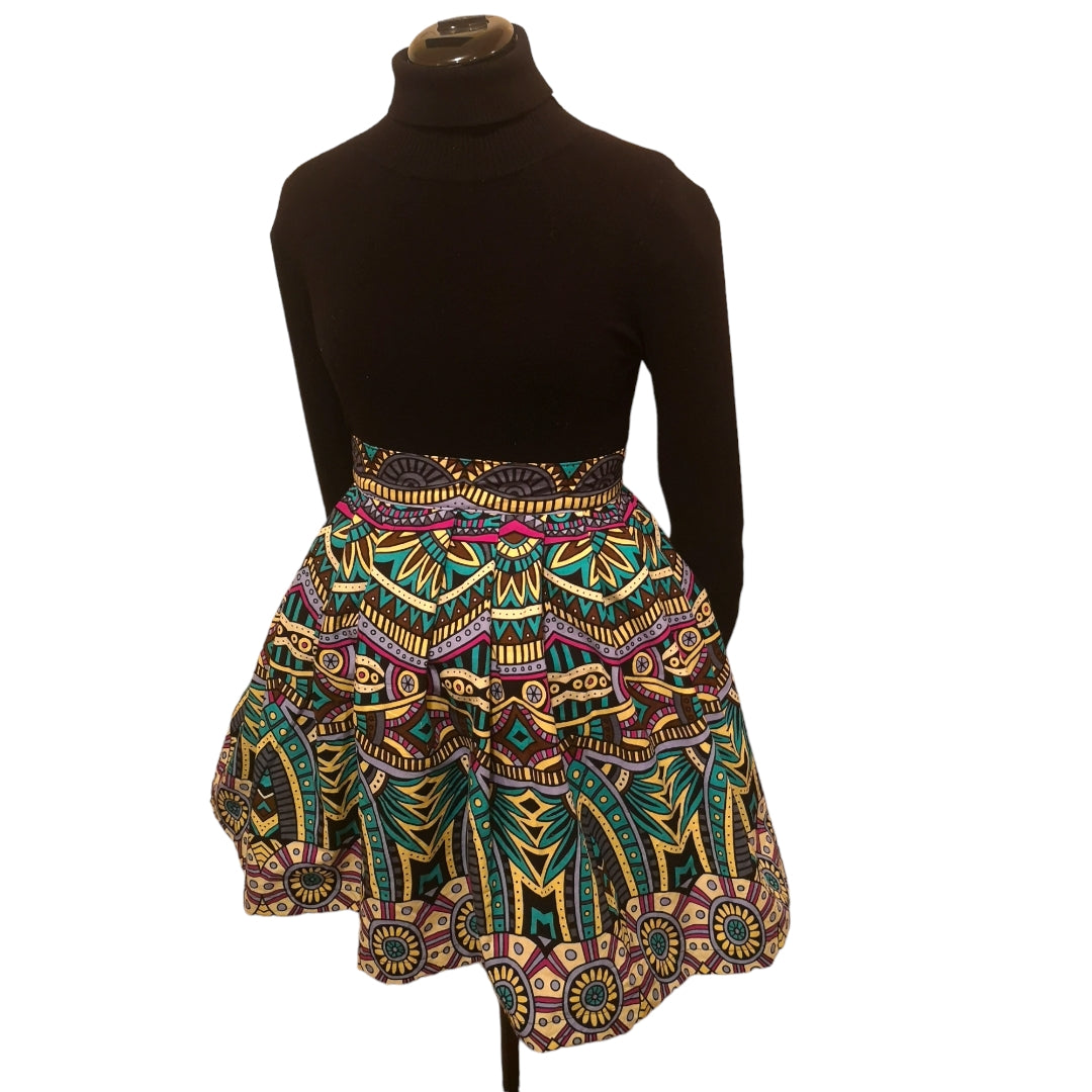 Boho Flared Skirt