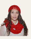 Zawadi Wool Crotchet Scarf & Barrett